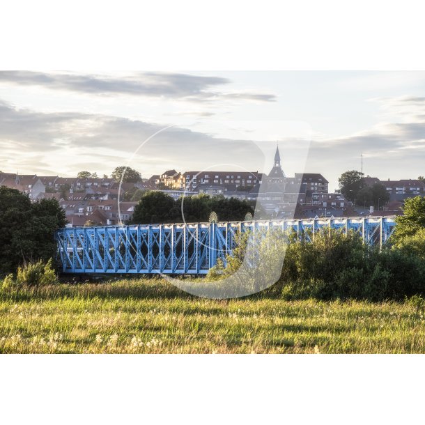 Den Bl Bro over Gudenen i Randers