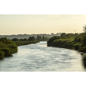 Aften stemning ved Guden�en i Randers