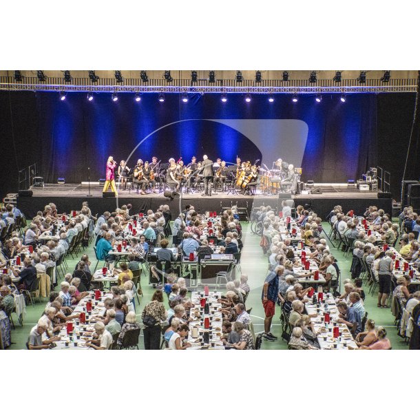 Pensionist kaffebord i Arena Randers med Anette Heick og Randers Kammerorkester