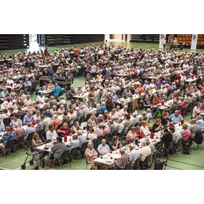 Pensionist kaffebord i Arena Randers med Anette Heick og Randers Kammerorkester