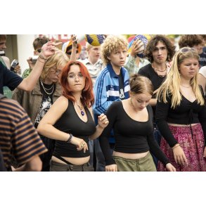 Randers City Stafet bliver l�bet fra �stervold i Randers Festuge