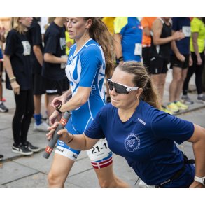 Randers City Stafet bliver l�bet fra �stervold i Randers Festuge