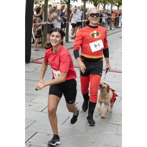 Randers City Stafet bliver l�bet fra �stervold i Randers Festuge