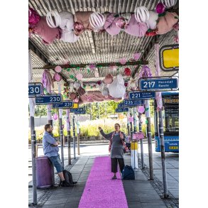 Tyggegummi Univers p� Busterminalen i Randers Festuge