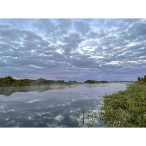 Morgen dis over Guden�en ved Randers