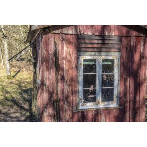 Kolonnehus til banepersonalet ved Gjernbanen mellem Laurbjerg og Granslev