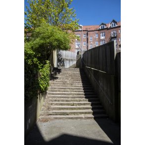 Trappe fra Danmarksgade mod Hobrovej i Randers