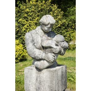 Lille anl�g med skulptur ved B�kkestien, langs med Udbyh�jvej i Randers