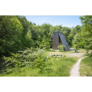 Klatret�rn i naturomr�de Romalt Bakker ved Randers