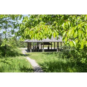 B�lhytte i naturomr�de Romalt Bakker ved Randers