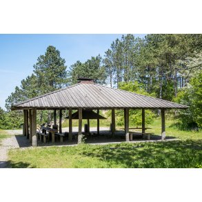 B�lhytte i naturomr�de Romalt Bakker ved Randers