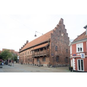 Hellig�ndshuset ved Erik Menveds Plads i Randers