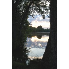 Tidlig morgen ved Fussing S� ved Fussing� Slot