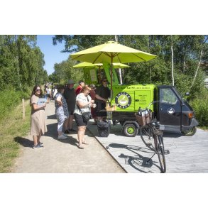 Gratis kaffe ved den officielle �bning af Storkeengen ved Randers