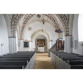 Sp�rring Kirke ligger i Sp�rring 18 km nord for Aarhus.