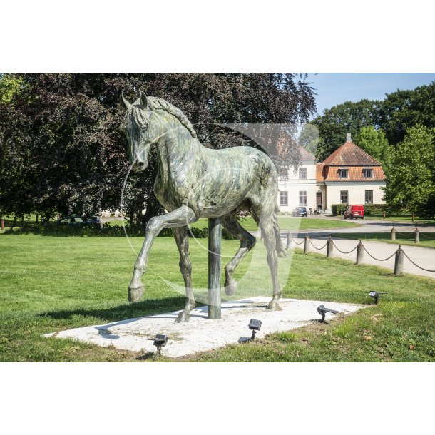 Heste skulptur ved Vilhelmborg slot