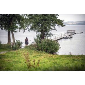 Sommerregn over Fussing S�