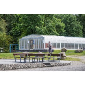 Campingpladsen Randers City Camp, ligger smukt i naturen ved N�rre� t�t p� Randers