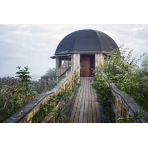 Efter�rs morgen ved Fuglet�rn i Vorup enge ved Guden�en i Randers