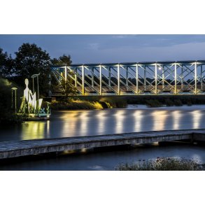 Justesens pl�ne, Den Bl� Bro, Guden�en og Pigen i Guden�en af Sven Dalgaard ved Randers