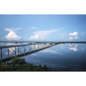 Badebro ved sommerhus omr�de i �ster Hurup