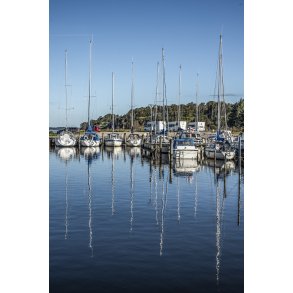 Lystbde i Hjarbk Havn