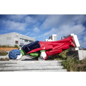 Erik A. Frandsens skulptur Bar Roma p� Thors Trappe i Randers