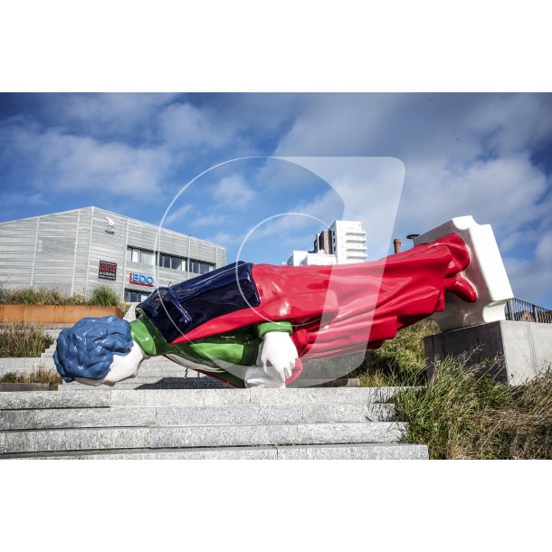 Erik A. Frandsens skulptur Bar Roma p Thors Trappe i Randers