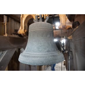 Kirke klokke i t�rnet p� Sct. Mortens Kirke i Randers