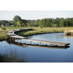 Forrs morgen ved Storkeengen og Gudenen i Randers