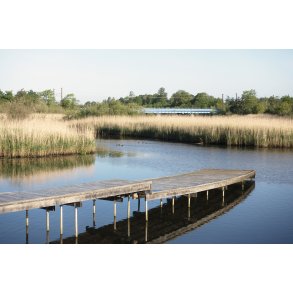 For�rsmorgen ved Storkeengen, Guden�en og jernbanebroen i Randers