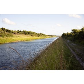 Aften ved Frederik VII�s Kanal i L�gst�r