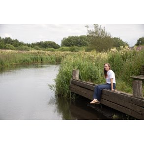 Langgang sted for kanoer fra Nrreen ved Fladbro