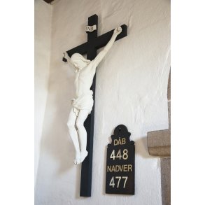 Kors ved Alter i Aggerborg kirke ved Limfjorden