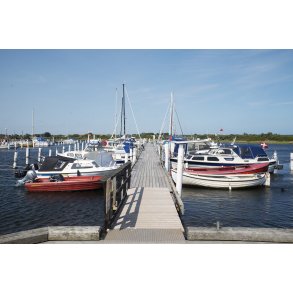 Lystbde havnen i Egense ved Limfjorden