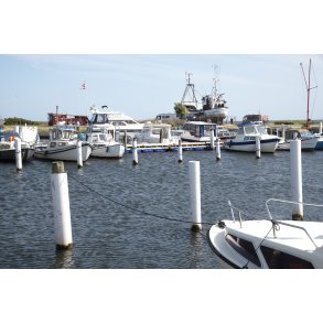 Lystbde havnen i Egense ved Limfjorden
