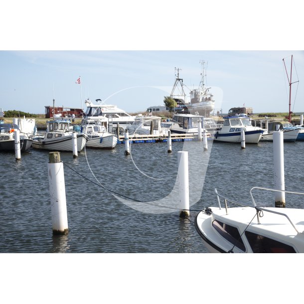 Lystbde havnen i Egense ved Limfjorden