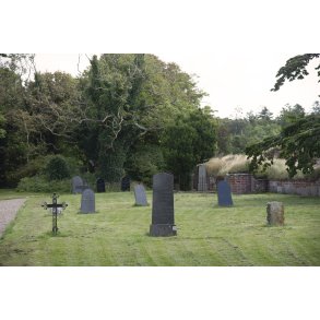 Begravelses plads ved kirkeruinen ved Vitsk�l Kloster