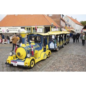 Turist tog ved blefestivalen i Ebeltoft