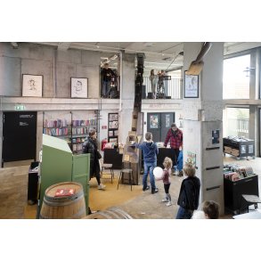 Biblioteket i Maltfabrikken i Ebeltoft