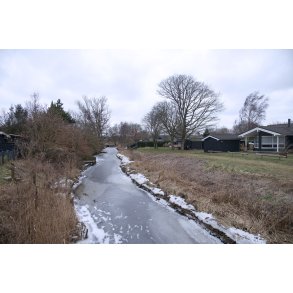 Vinter i sommerhus omr�de ved �ster Hurup