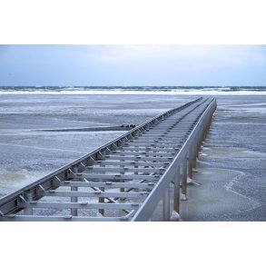 Badebro en vinterdag ved �ster Hurup