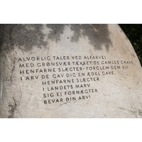 Monument over Johannes V. Jensen ved Fars�