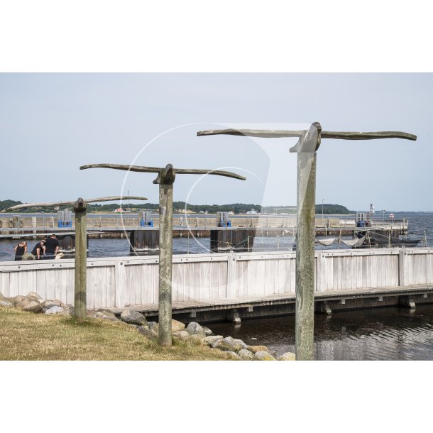 Kunst ved havnen i Hvalpsund
