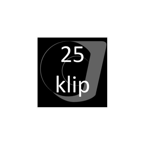 Klippekort - 25 klip