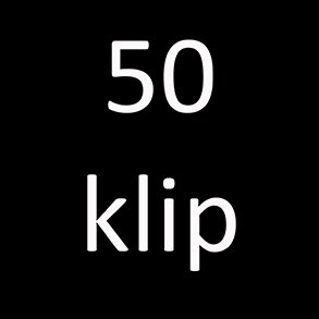 Klippekort - 50 klip