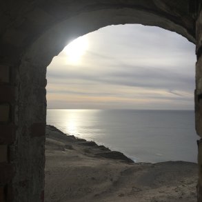 Udsigt fra Rubjerg Knude Fyr mod Vesterhavet