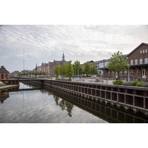 Kanal ved �stbane stationen i Aarhus