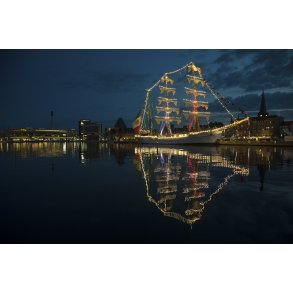 Aftenstemning ved Tall ship race i Aarhus havn