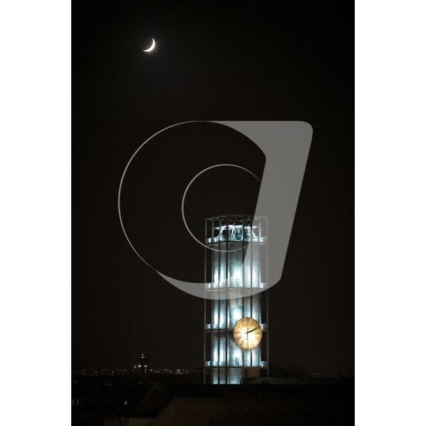Moonlight Shadow over Aarhus Rdhus